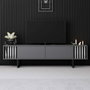 Hanah Home Soporte para TV Chrome Line Antracita y Negro
